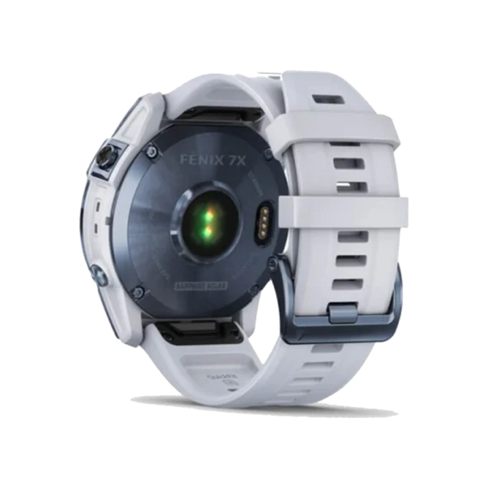 Смарт-годинник Garmin Fenix 7X Sapphire Solar M. Blue DLC Titanium w. Whitestone Band (010-02541-14/15)
