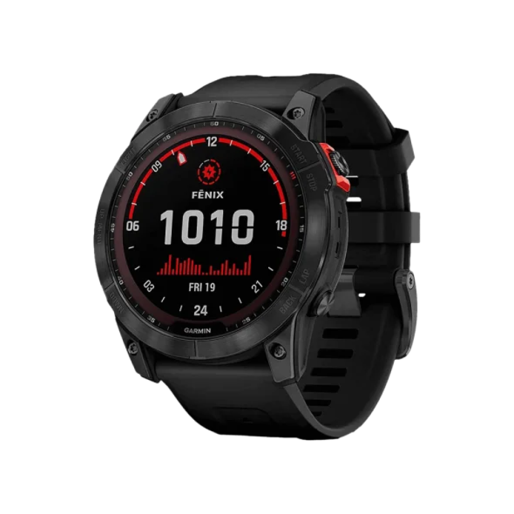 Смарт-годинник Garmin Fenix 7X Solar Slate Gray with Black Band (010-02541-00/01/0A)