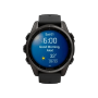 Смарт-годинник Garmin Fenix 8 43mm AMOLED Sapphire Carbon Gray DLC Tit. w. Black/Pebble Gray S. Band (010-02903-20/21/28)
