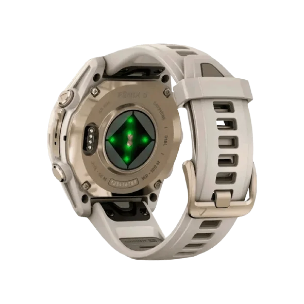 Смарт-годинник Garmin Fenix 8 43mm AMOLED Sapphire Soft Gold w. Fog Gray/Dark Sandstone S. Band (010-02903-10/11/18)