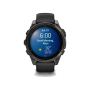 Смарт-годинник Garmin Fenix 8 47mm AMOLED Sapphire Carbon Gray DLC Titanium w. Black/Pebble Gray S. Band (010-02904-20/21/29)