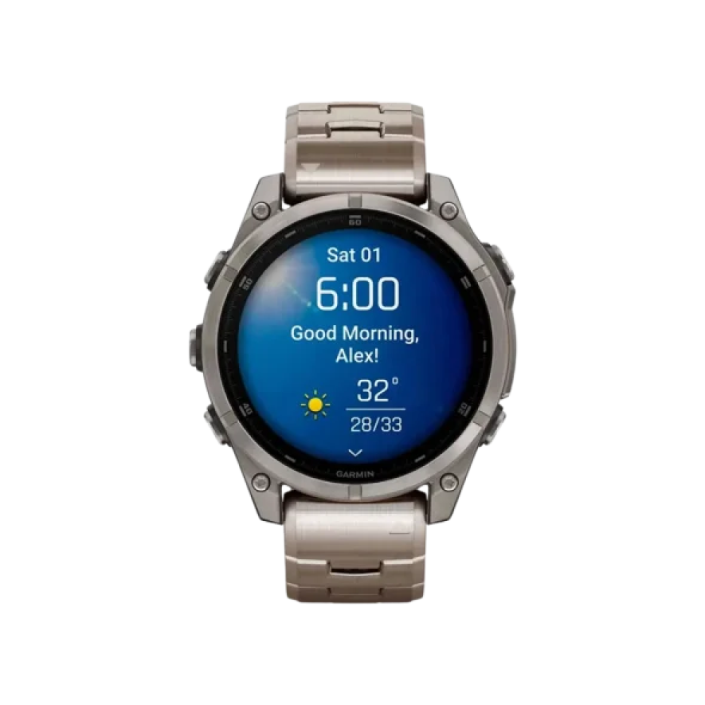 Смарт-годинник Garmin Fenix 8 47mm AMOLED Sapphire Titanium with Vented Titanium Bracelet (010-02904-40)