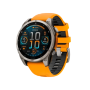 Смарт-годинник Garmin Fenix 8 47mm AMOLED Sapphire Titanium w. Spark Orange/Graphite Silicone Band (010-02904-10/11/19)