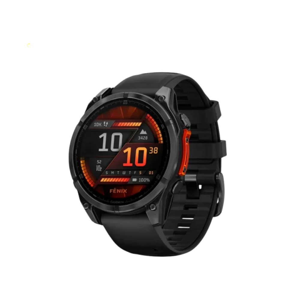 Смарт-годинник Garmin Fenix 8 47mm AMOLED Slate Gray with Black Silicone Band (010-02904-00/09)