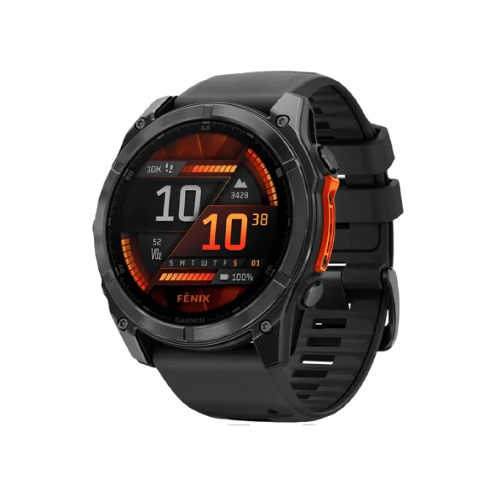 Смарт-годинник Garmin Fenix 8 51mm AMOLED Slate Gray with Black Silicone Band (010-02905-00)