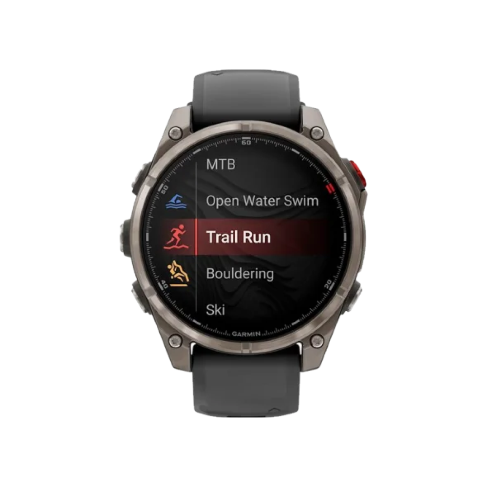 Смарт-годинник Garmin Fenix 8 Pro 47 mm AMOLED Titanium with Graphite/Black (010-03198-10/11)