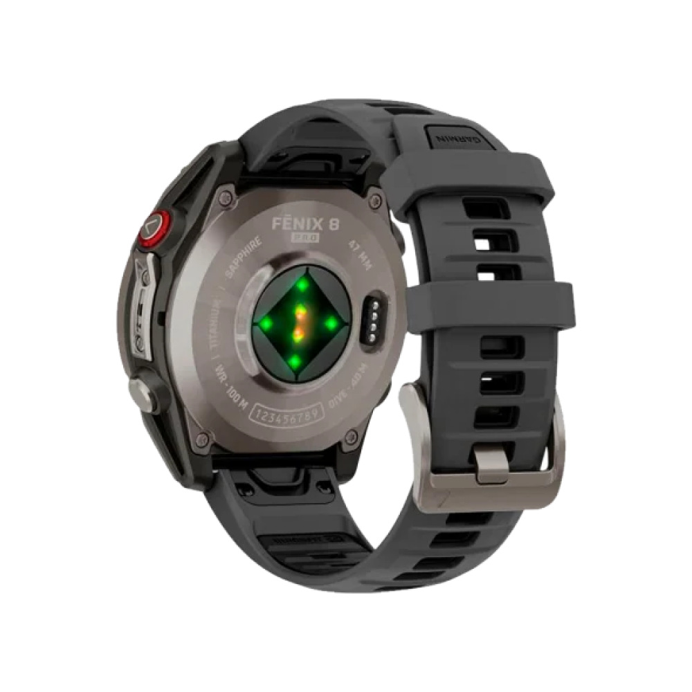Смарт-годинник Garmin Fenix 8 Pro 47 mm AMOLED Titanium with Graphite/Black (010-03198-10/11)