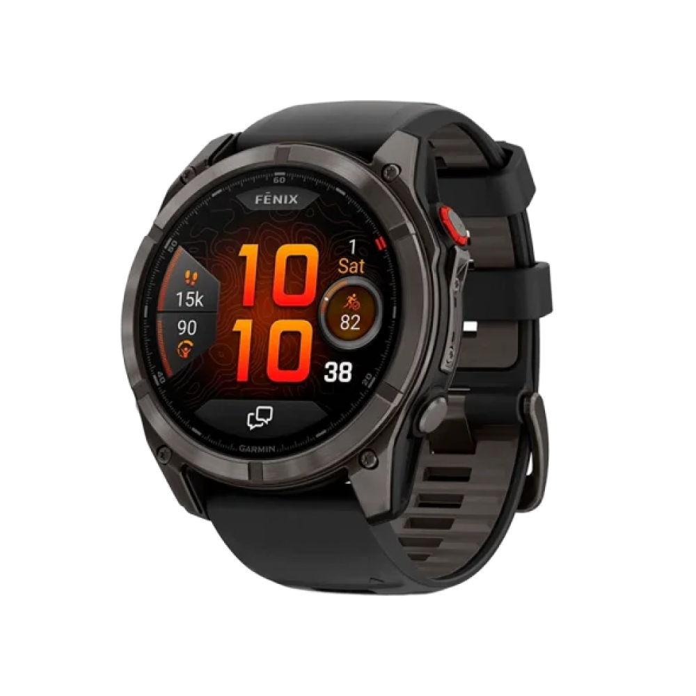 Смарт-годинник Garmin Fenix 8 Pro 51 mm AMOLED Carbon Gray DLC Titanium with Black/Pebble Gray (010-03199-00/01)