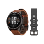 Смарт-годинник Garmin Fenix 8 Pro 51 mm AMOLED Carbon Gray DLC Titanium with Chestnut Leather Band (010-03199-40)