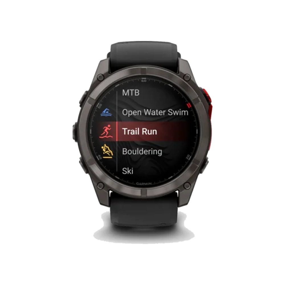 Смарт-годинник Garmin Fenix 8 Pro 51 mm MicroLED Carbon Gray Titanium with Black/Pebble Gray (010-03380-00/01)