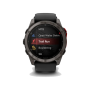 Смарт-годинник Garmin Fenix 8 Pro 51 mm MicroLED Carbon Gray Titanium with Black/Pebble Gray (010-03380-00/01)