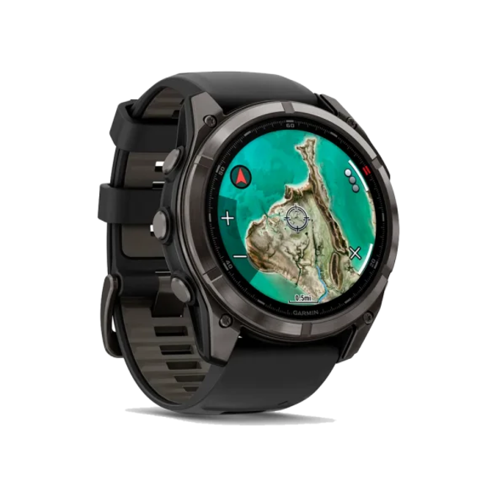 Смарт-годинник Garmin Fenix 8 Pro 51 mm MicroLED Carbon Gray Titanium with Black/Pebble Gray (010-03380-00/01)