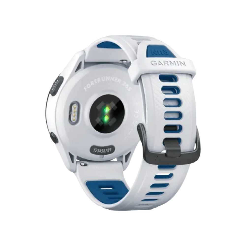 Смарт-годинник Garmin Forerunner 265 Black Bezel w. Whitestone Case and Whitestone/Tidal Blue S. Band (010-02810-01/11/51)