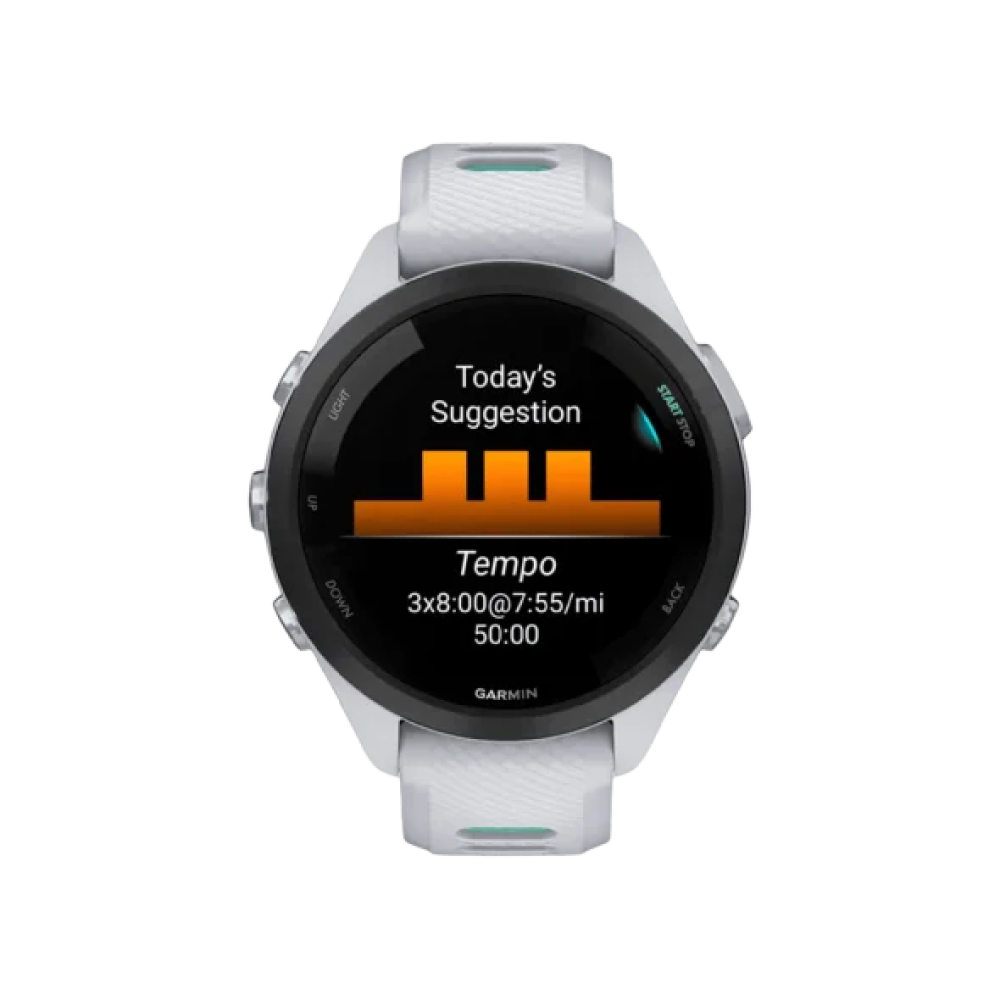 Смарт-годинник Garmin Forerunner 265S Black Bezel w. Whitestone Case and Whitestone/Neo Tropic S. Band (010-02810-04/14/54)