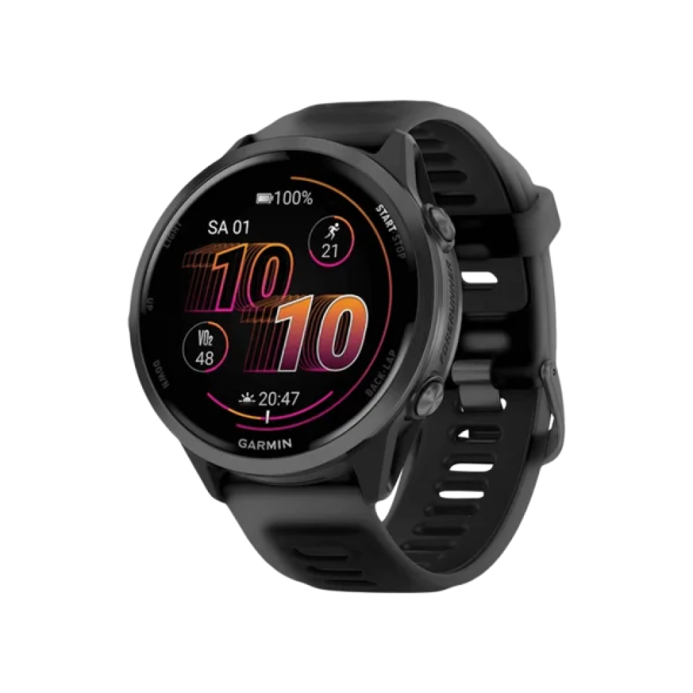 Смарт-годинник Garmin Forerunner 570 47mm Slate Gray Aluminum w. Translucent Black/Black Band (010-02971-00)