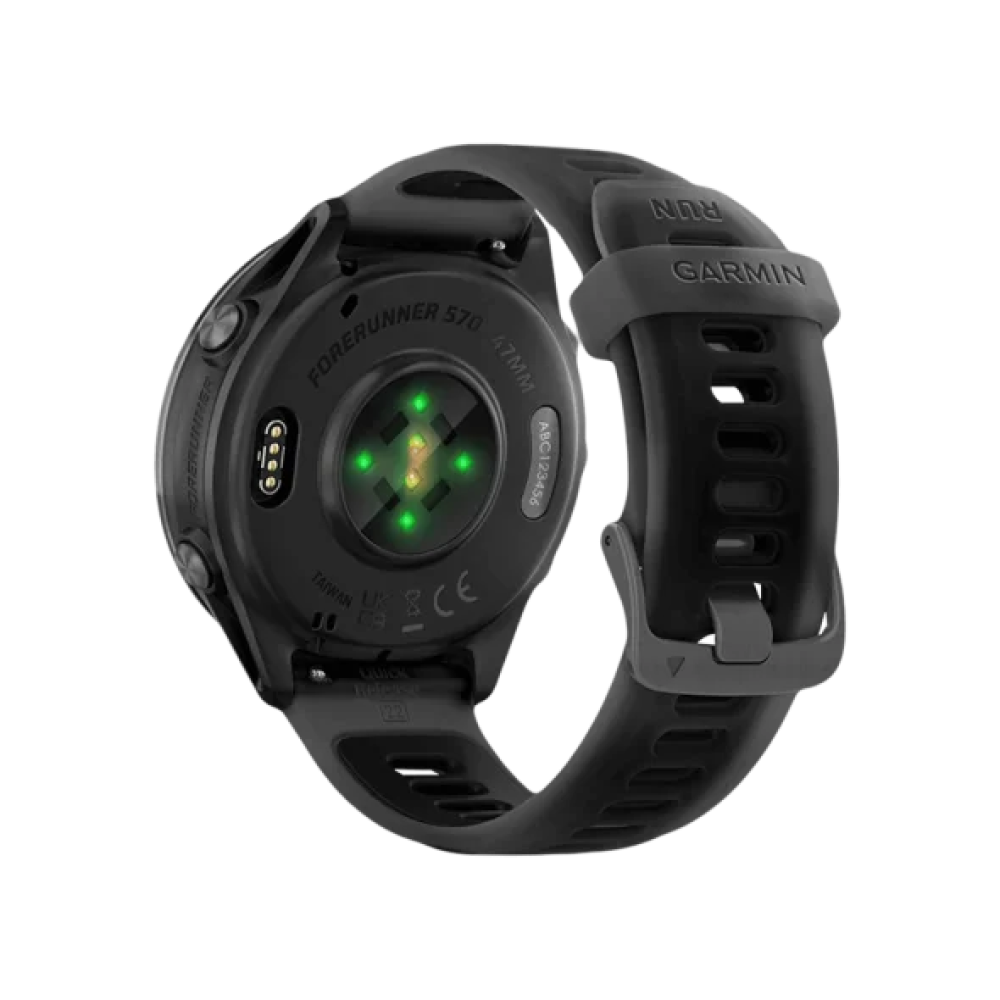 Смарт-годинник Garmin Forerunner 570 47mm Slate Gray Aluminum w. Translucent Black/Black Band (010-02971-00)