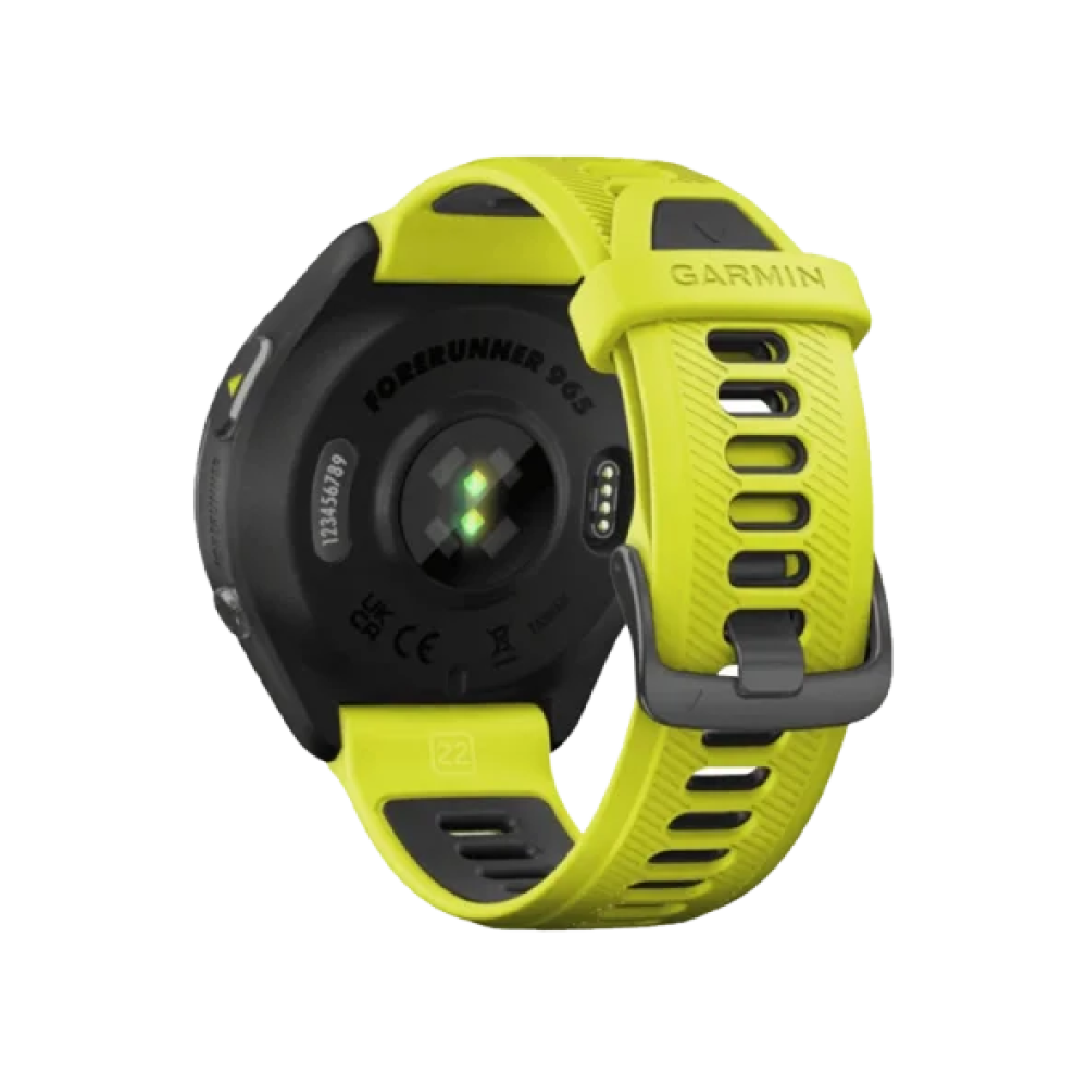 Смарт-годинник Garmin Forerunner 965 Carbon Gray Titanium Bezel w. Black Case and Amp Yell/Black S. Band (010-02809-02/12)