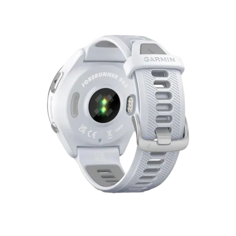 Смарт-годинник Garmin Forerunner 965 Titanium Bezel w. Whiteston Case and Whiteston/Powder Gray S. Band (010-02809-01/11)