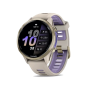 Смарт-годинник Garmin Forerunner 970 Soft Gold Titanium w. French Gray C. and French Gray/T. Indigo Band (010-02969-02/12)