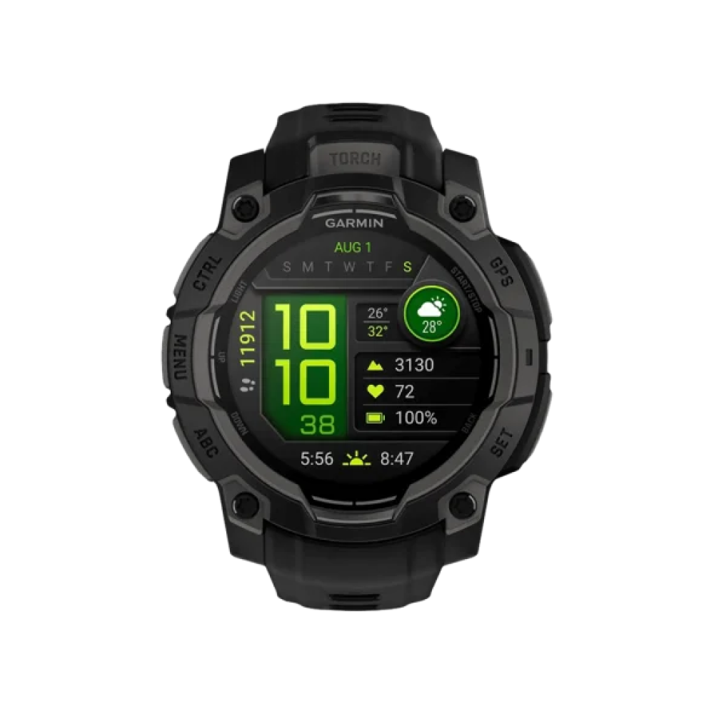 Смарт-годинник Garmin Instinct 3 45mm AMOLED Black with Black Band (010-02936-00)