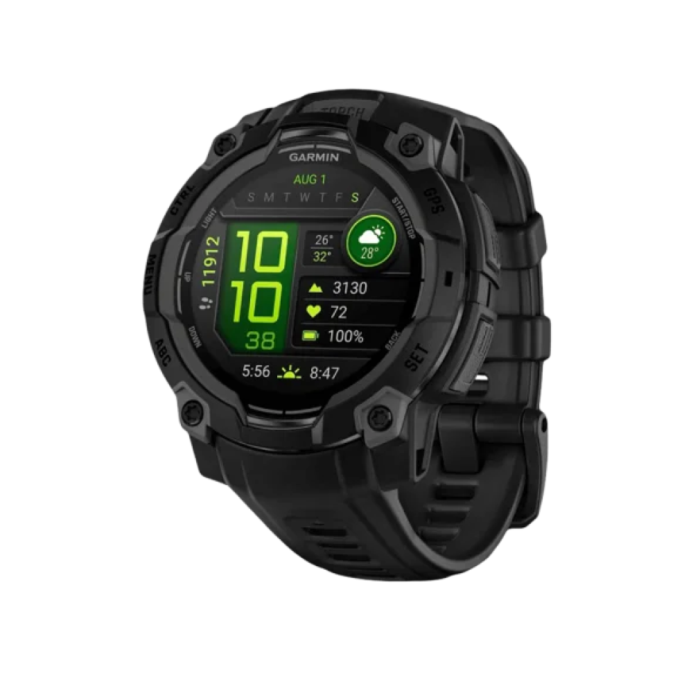 Смарт-годинник Garmin Instinct 3 45mm AMOLED Black with Black Band (010-02936-00)