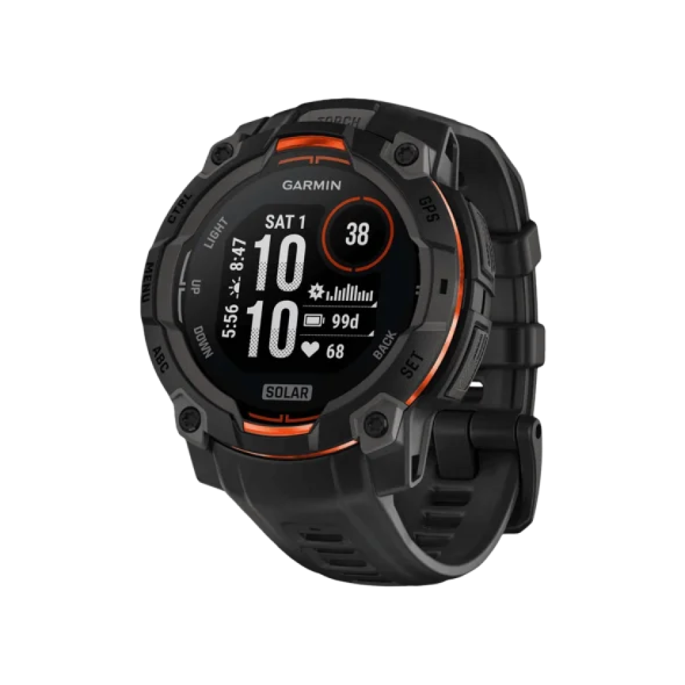 Смарт-годинник Garmin Instinct 3 45mm Solar Black with Black Band (010-02934-00)