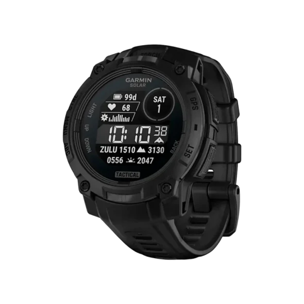 Смарт-годинник Garmin Instinct 3 45mm Solar Tactical Edition Black with Black Band (010-02934-50/90)