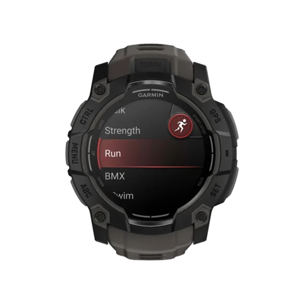 Смарт-годинник Garmin Instinct 3 50mm AMOLED Black with Charcoal Band (010-03020-00/40)