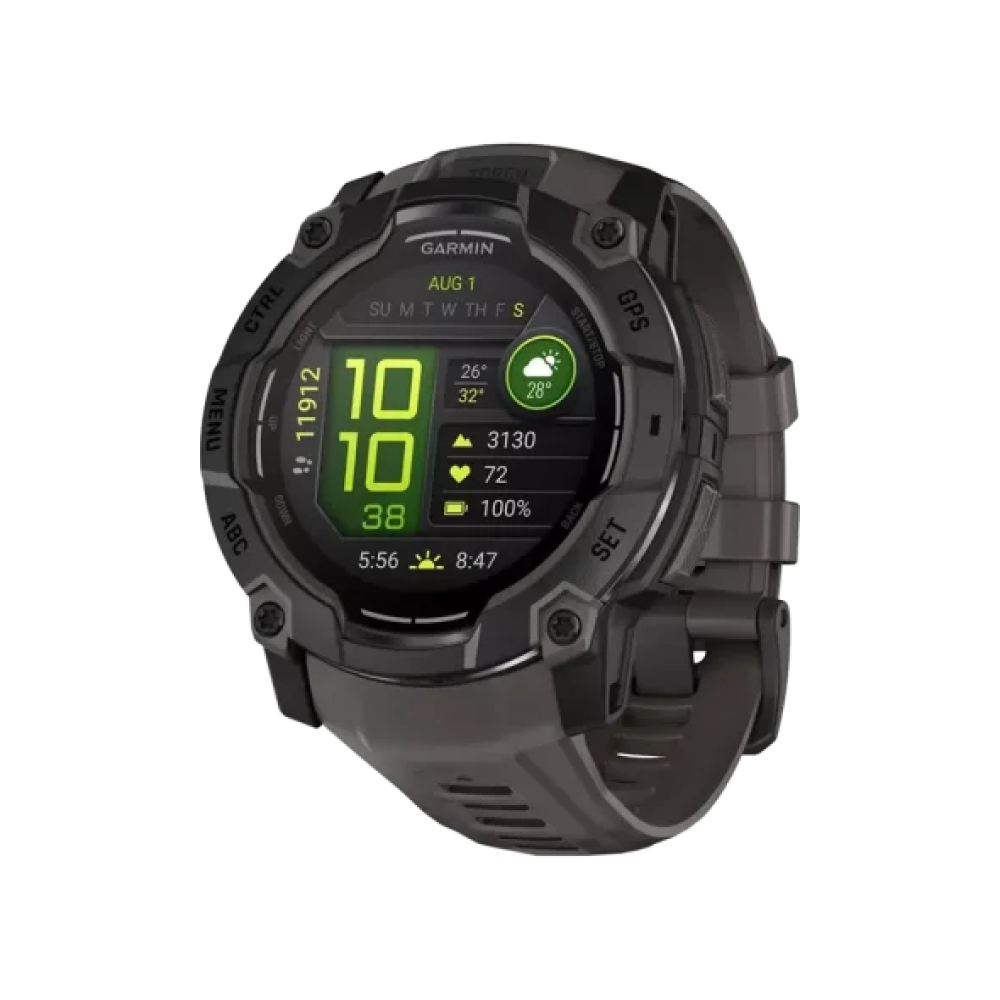 Смарт-годинник Garmin Instinct 3 50mm AMOLED Black with Charcoal Band (010-03020-00/40)