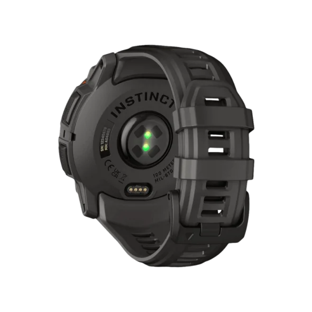 Смарт-годинник Garmin Instinct 3 50mm Solar Black with Charcoal Band (010-02935-00/40)