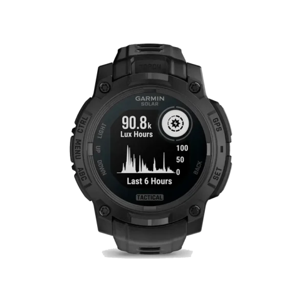 Смарт-годинник Garmin Instinct 3 50mm Solar Tactical Edition Black with Black Band (010-02935-50/90)