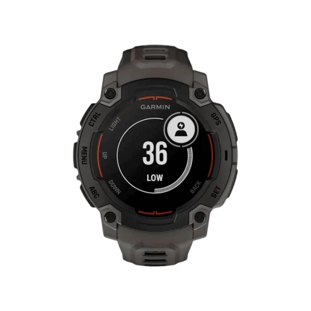 Смарт-годинник Garmin Instinct E 45mm Black with Charcoal Band (010-02933-00/13)