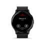 Смарт-годинник Garmin Venu 3 Slate S. Steel Bezel w. Black Case and Leather Band (010-02784-52/02)