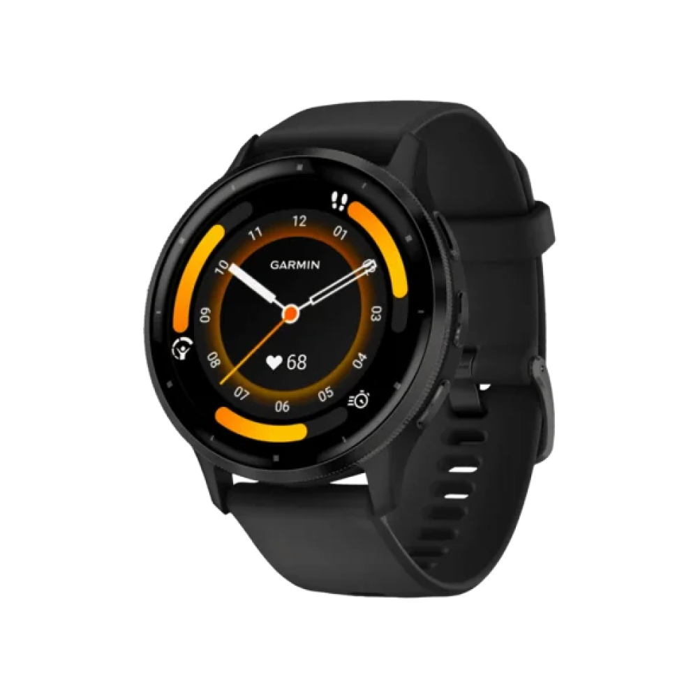 Смарт-годинник Garmin Venu 3 Slate Stainless Steel Bezel with Black Case and Silicone Band (010-02784-01/51/41)