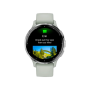 Смарт-годинник Garmin Venu 3S Silver S. Steel Bezel w. Sage Gray Case and S. Band (010-02785-01/51)