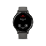 Смарт-годинник Garmin Venu 3S Slate S. Steel Bezel w. Pebble Gray Case and S. Band (010-02785-00/50)