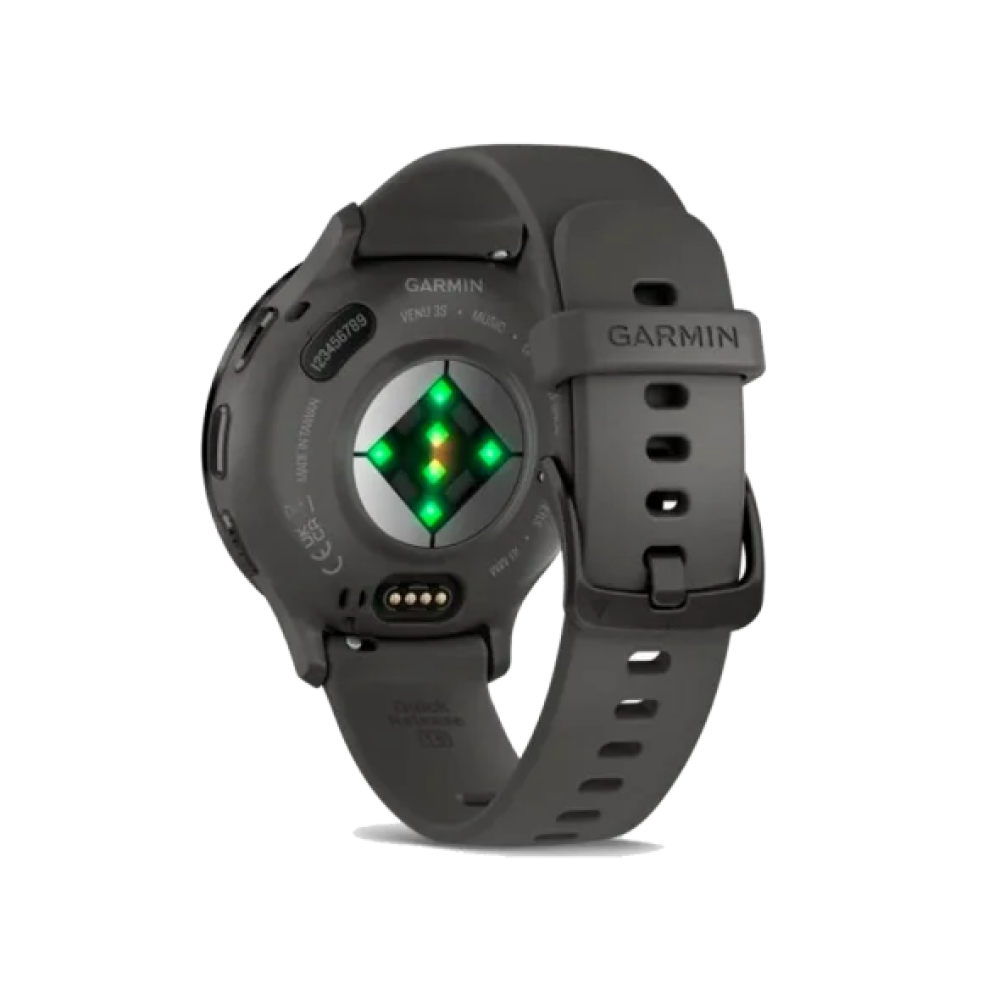 Смарт-годинник Garmin Venu 3S Slate S. Steel Bezel w. Pebble Gray Case and S. Band (010-02785-00/50)