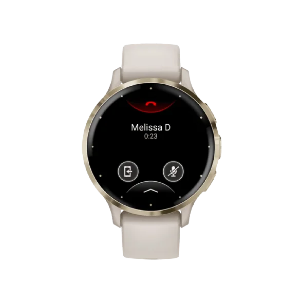 Смарт-годинник Garmin Venu 3S Soft Gold S. Steel Bezel with Ivory Case and S. Band (010-02785-04/54)