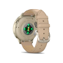 Смарт-годинник Garmin Venu 4 41 mm Lunar Gold with Light Sand Leather Band (010-03013-03)
