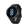 Смарт-годинник Garmin Venu 4 41 mm Slate with Black Silicone Band (010-03013-02)