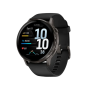 Смарт-годинник Garmin Venu 4 45 mm Slate with Black Silicone Band (010-03014-00)