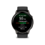 Смарт-годинник Garmin Venu 4 45 mm Slate with Black Silicone Band (010-03014-00)