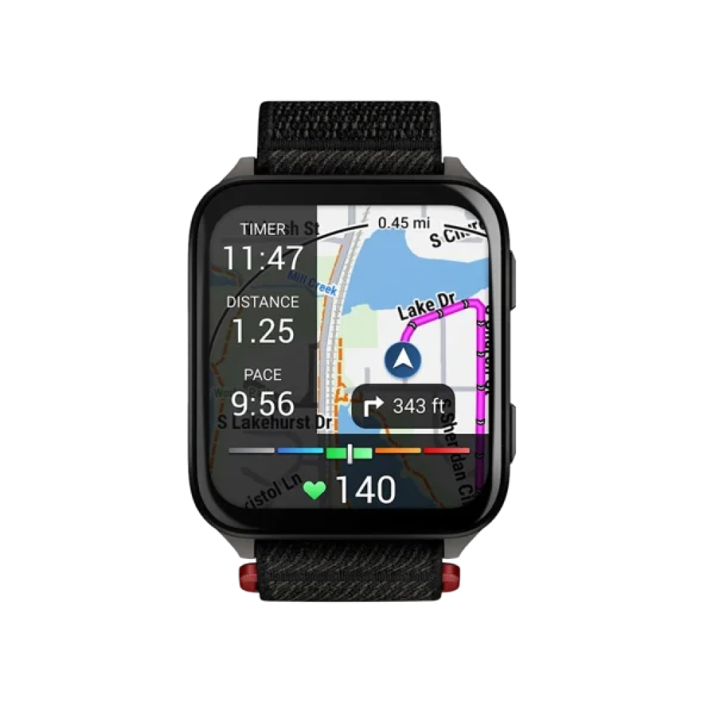 Смарт-годинник Garmin Venu X1 Black with Slate Titanium Caseback and Black ComfortFit Nylon Band (010-02980-00/02)