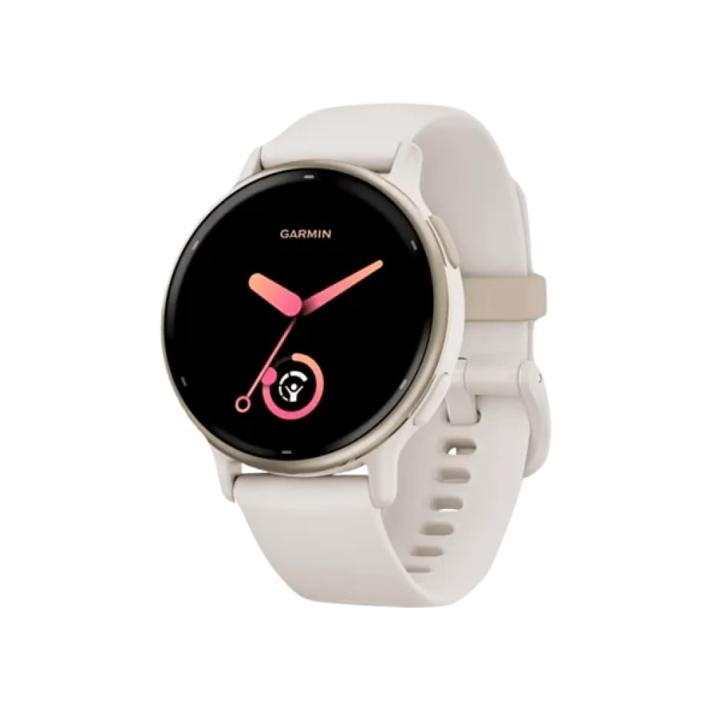 Смарт-годинник Garmin vivoactive 5 Cream Gold Aluminum Bezel with Ivory Case and Silicone Band (010-02862-11/5B)
