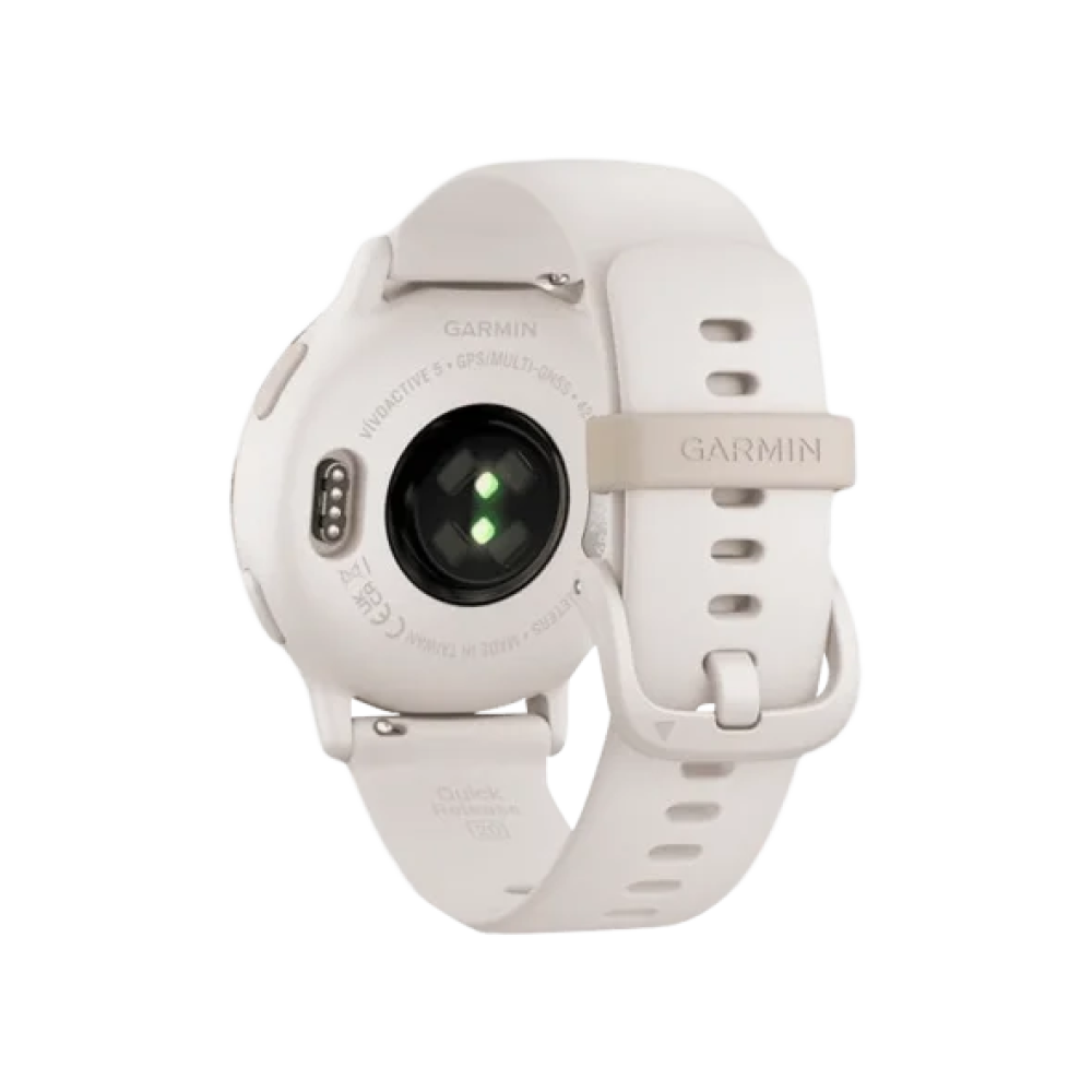 Смарт-годинник Garmin vivoactive 5 Cream Gold Aluminum Bezel with Ivory Case and Silicone Band (010-02862-11/5B)
