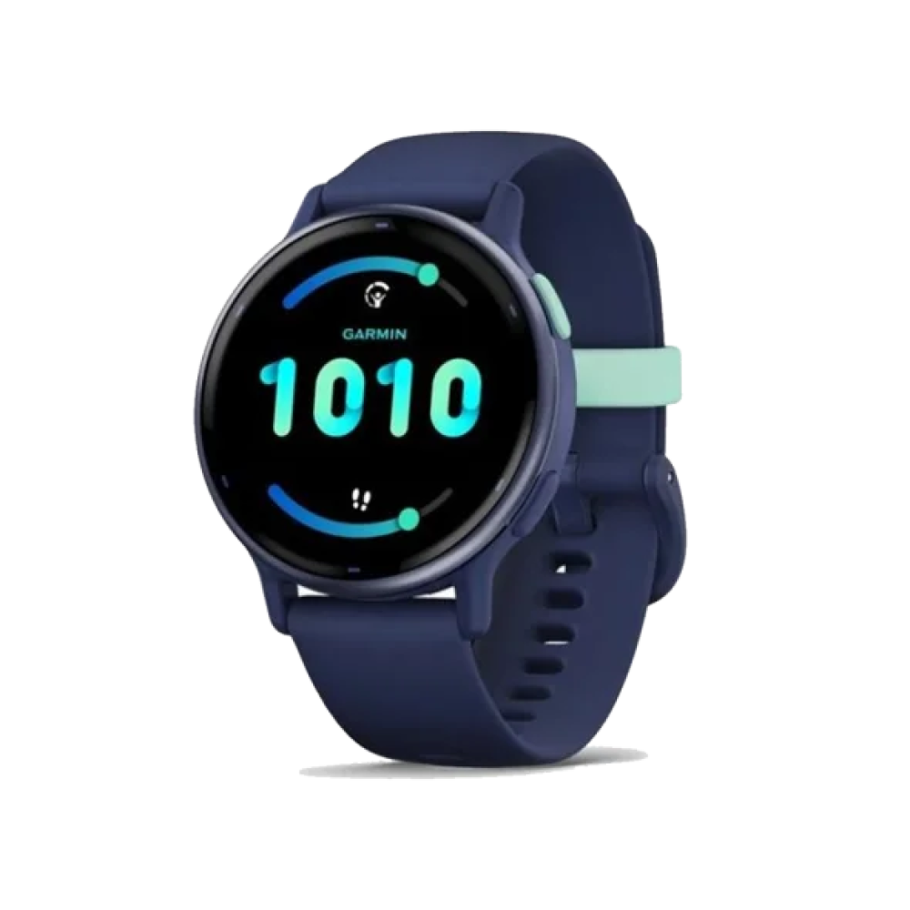 Смарт-годинник Garmin vivoactive 5 Metallic Navy Aluminum Bezel with Navy Case and Silicone Band (010-02862-12/52)