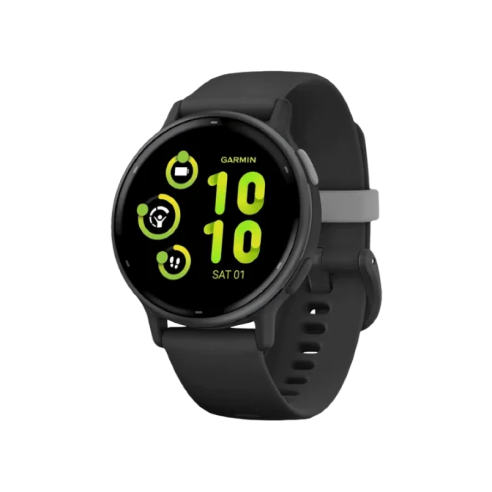 Смарт-годинник Garmin vivoactive 5 Slate Aluminum Bezel with Black Case and Silicone Band (010-02862-10/50/5A)