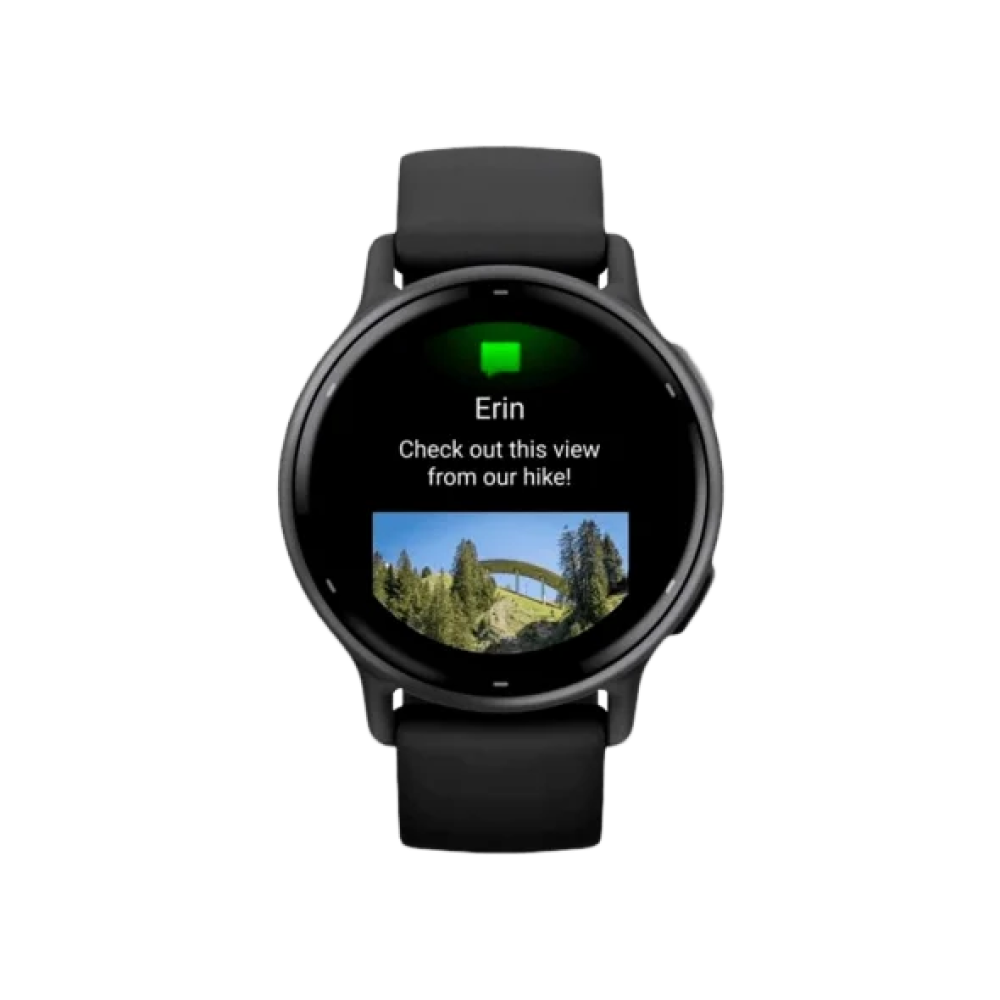 Смарт-годинник Garmin vivoactive 5 Slate Aluminum Bezel with Black Case and Silicone Band (010-02862-10/50/5A)