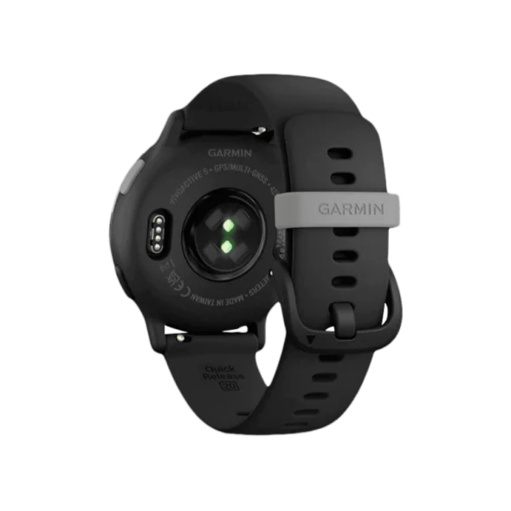 Смарт-годинник Garmin vivoactive 5 Slate Aluminum Bezel with Black Case and Silicone Band (010-02862-10/50/5A)