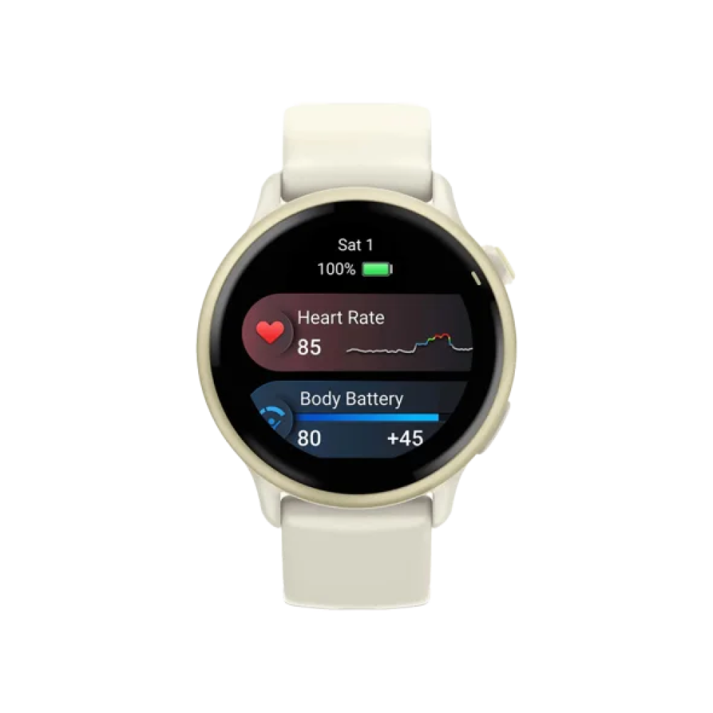 Смарт-годинник Garmin Vivoactive 6 Lunar Gold with Bone Band (010-02985-01/41)